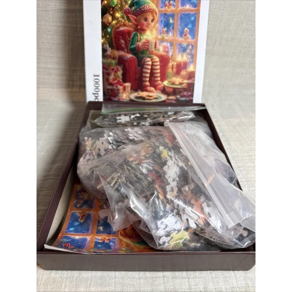 1000 Piece Jigsaw Puzzle Art In Every Piece Christmas Elf‎